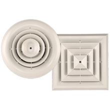 Square Retro Ventilation Grille for Ducted Home Fan Systems