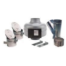 368 CFM Energy Star In-Line Duct Fan Bathroom Ventilation Kit from the AXC Collection