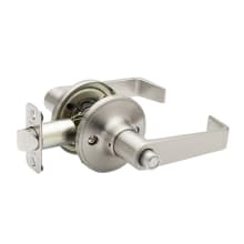 Rustic Modern UL Listed Privacy Door Lever Set with Avery Lever and Round Rose