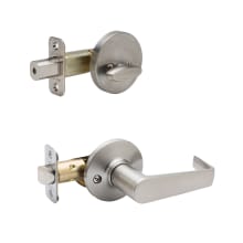 Rustic Modern Keyed Entry Single Cylinder Handleset Interior Pack with Avery Lever