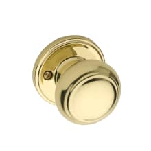 Colonial Single Dummy Door Knob with Colonial Knob and Round Rose