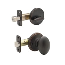 Colonial Keyed Entry Single Cylinder Handleset Interior Pack with Erin Knob