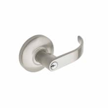 Single Cylinder Keyed Entry Exit Trim with Round Rose and Erin Lever for 9000 Series Exit Devices