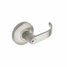 Storeroom Keyed Entry Exit Trim with Round Rose and Erin Lever for 9000 Series Exit Devices