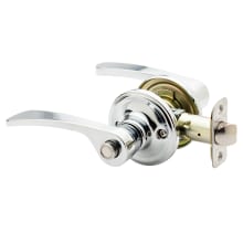 Kash Privacy Lever Set with Push Button and Round Rose
