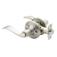 Colonial Privacy Door Lever Set with Waverlie Lever and Round Rose