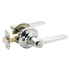 Zane Privacy Lever Set with Push Button and Round Rose
