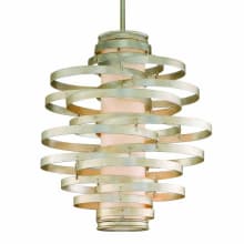 Vertigo 3 Light 23" Wide Chandelier with Fabric Shade