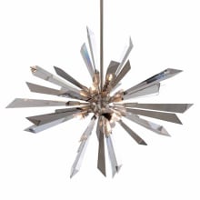 Inertia 6 Light 36" Wide Sputnik Chandelier with Crystal Elements
