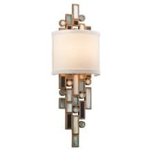 Dolcetti Single Light 18-1/2" High Wall Sconce with Fabric Shade - ADA Compliant