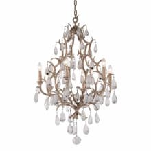 Amadeus 6 Light 28" Wide Chandelier with Crystal Accents