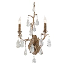 Amadeus 2 Light 11" Wide Wall Sconce with Crystal Accents