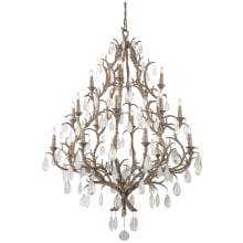 Amadeus 20 Light 60" Wide Crystal Candle Style Chandelier