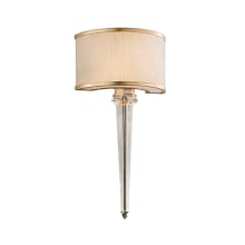 Harlow 2 Light 19-29/32" High Wall Sconce with Fabric Shade