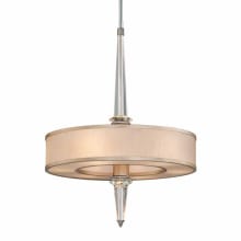 Harlow 6 Light 26" Wide Drum Chandelier with Fabric Shade