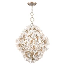 Lily 8 Light Pendant with Hand-Crafted Iron