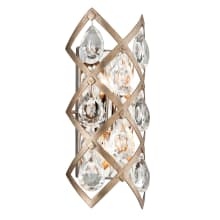 Tiara 2 Light 15-1/2" High Wall Sconce with Crystal Accents - ADA Compliant