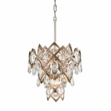 Tiara 3 Light 14-3/4" Wide Chandelier with Crystal Accents
