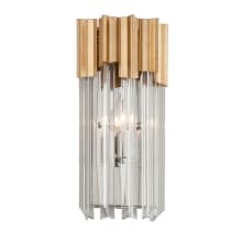 Charisma Single Light 14" High Wall Sconce with Crystal Shade - ADA Compliant