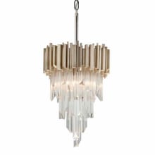 Mystique 3 Light 12-1/4" Wide Mini Chandelier with Glass Shade
