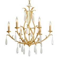 Prosecco 6 Light 30" Wide Crystal Chandelier