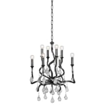 Aveline 8 Light 22" Wide Crystal Candle Style Chandelier