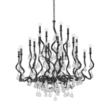 Aveline 20 Light 48" Wide Crystal Candle Style Chandelier