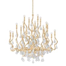 Aveline 20 Light 48" Wide Crystal Candle Style Chandelier
