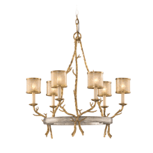 Parc Royale 6 Light 29" Wide Chandelier with Glass Shades