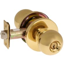 Panic Proof Grade 2 Keyed Entry Single Cylinder Commercial Classroom Knob Set with GWC Trim