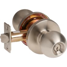 Panic Proof Grade 2 Keyed Entry Single Cylinder Commercial Classroom Knob Set with GWC Trim and 2-3/8" Backset