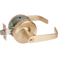 Commercial Panic Proof Grade 2 Keyed Entry Single Cylinder Storeroom Lever Set with NZD Trim