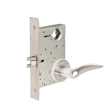 Commercial Fire Rated Panic Proof Grade 1 Left Handed Privacy Deadbolt Mortise Lever Set with DSA Trim