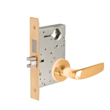 Commercial Fire Rated Panic Proof Grade 1 Keyed Entry Single Cylinder Mortise Lever Set with CSA Trim and Deadbolt- Less Cylinder