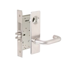 Commercial Fire Rated Panic Proof Grade 1 Keyed Entry Single Cylinder Security Mortise Lever Set with LWM Trim - Less Cylinder