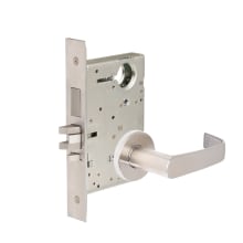 Commercial Fire Rated Panic Proof Grade 1 Keyed Entry Single Cylinder Security Mortise Lever Set with NSA Trim - Less Cylinder