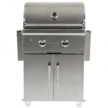40000 BTU Output 28 Inch Wide Natural Gas Grill with Interior Hood Lights
