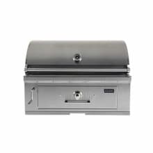 36 Inch Wide Charcoal Grill with Adjustable Fuel Tray