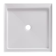 32" x 32" Square Shower Base with Single Threshold and Center Drain