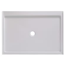 48" x 34" Rectangular Shower Base with Single Threshold and Center Drain