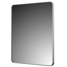 Reflections 30" W x 36" H Modern Rectangular Aluminum Framed Bathroom Wall Mirror