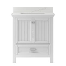 Brantley 30" Free Standing Single Basin Vanity Set with Cabinet and Quartz Vanity Top