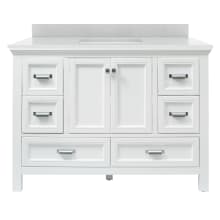 Brantley 48" Free Standing Single Vanity Set with Wood Cabinet and Engineered Stone Vanity Top