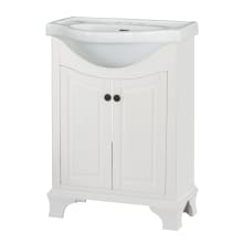 Corsicana 25" Free Standing Vanity Set with Cabinet and Vitreous China Vanity Top