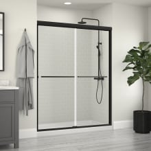 Cove 65" High x 46" Wide Sliding Frameless Shower Door with Clear Glass