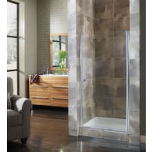 Cove 72" High x 24-1/2" Wide Hinged Frameless Shower Door with 1/4" Clear Glass