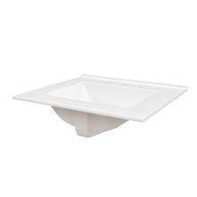 25" Ceramic Vanity Top with Built-In Sink