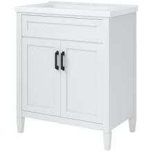 Kamryn 30" Free Standing Single Basin Vanity Set with Cabinet and Vitreous China Vanity Top