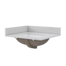 25" Quartz Vanity Top with Backsplash and Sidesplash