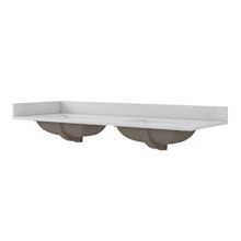 61" Quartz Vanity Top with Backsplash and Sideplash